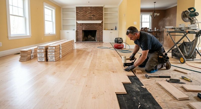 Maple Flooring Installation in Pittstown, NJ