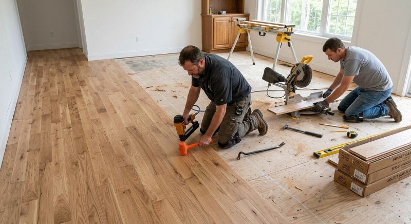 Oak Floor Installation in Clinton, NJ