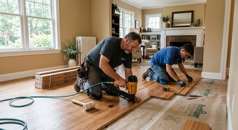 Oak Floor Installation in Piscataway, NJ