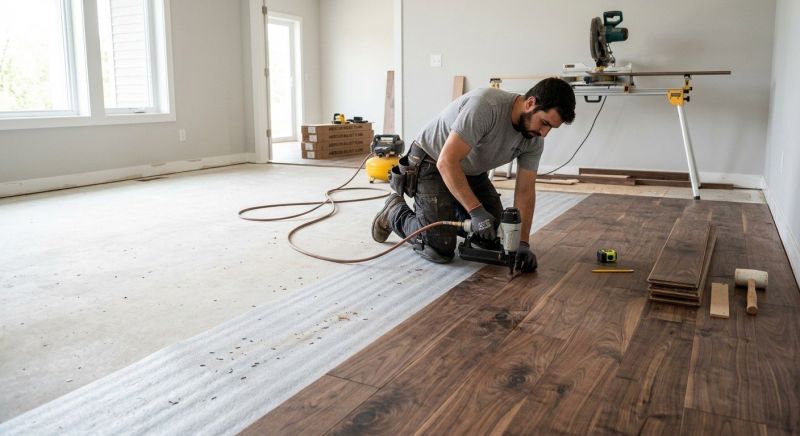 Walnut Flooring Installation in Flemington, NJ