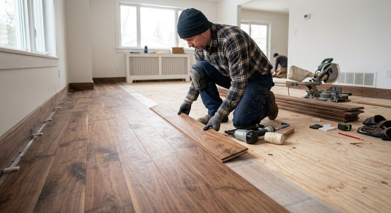 Walnut Flooring Installation in Flemington, NJ