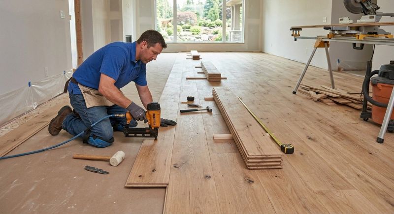Wide Plank Floor Installation in Flemington, NJ